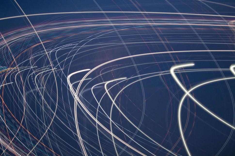 Free Image of Speed light trail  