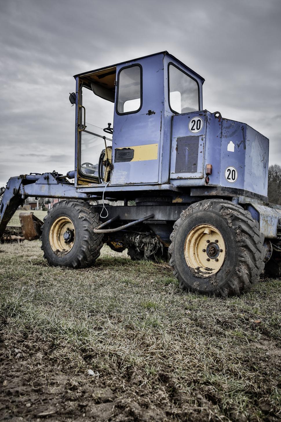 Free Image of Tractor at farm  