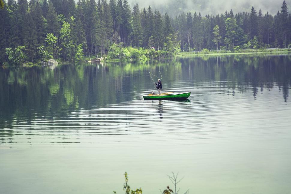 Free Image of Fishing in the lake  