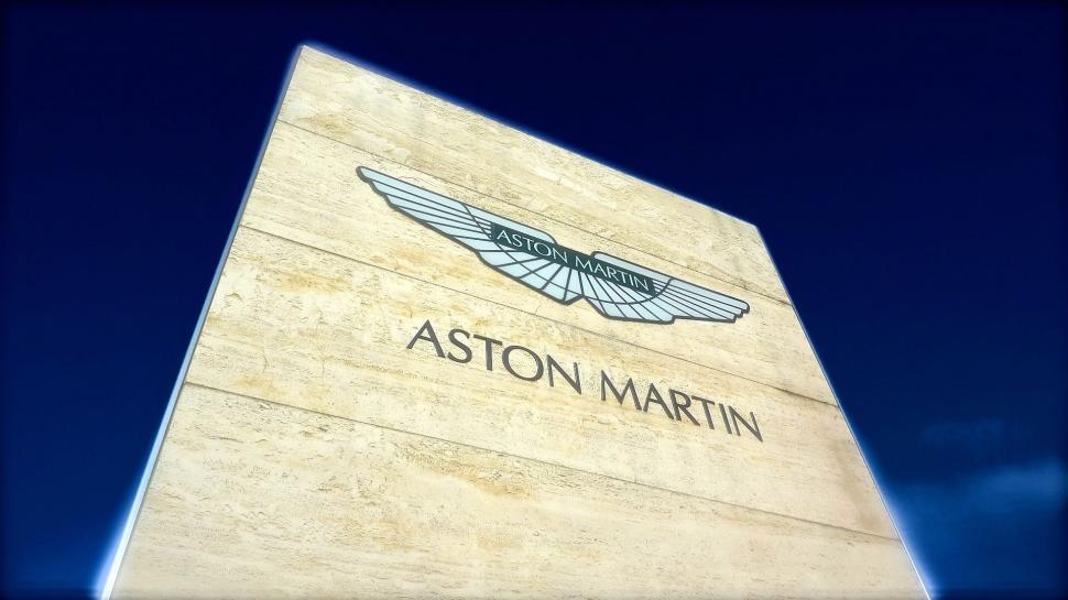 Free Image of Aston Martin on Wall  