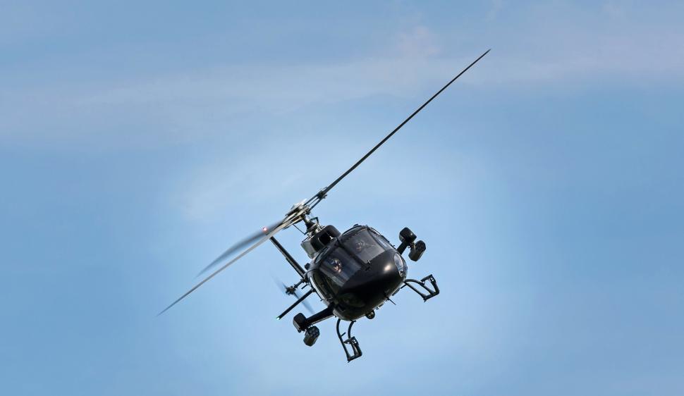Free Image of Black Helicopter  