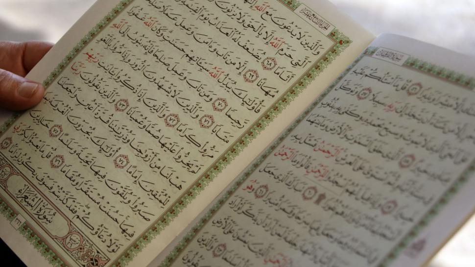 Free Image of Open Pages of Holy Quran  