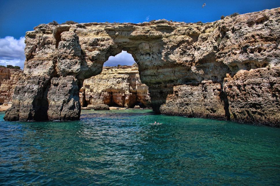 Free Image of Rocky Grotto in Sea  