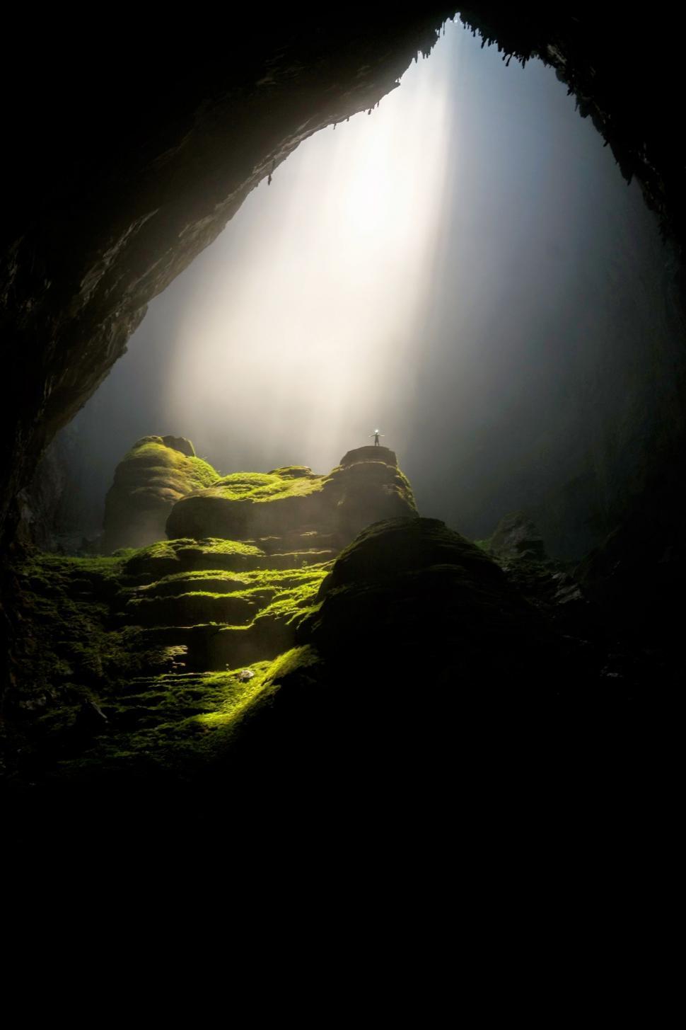 Free Image of Sunlight inside Cave  