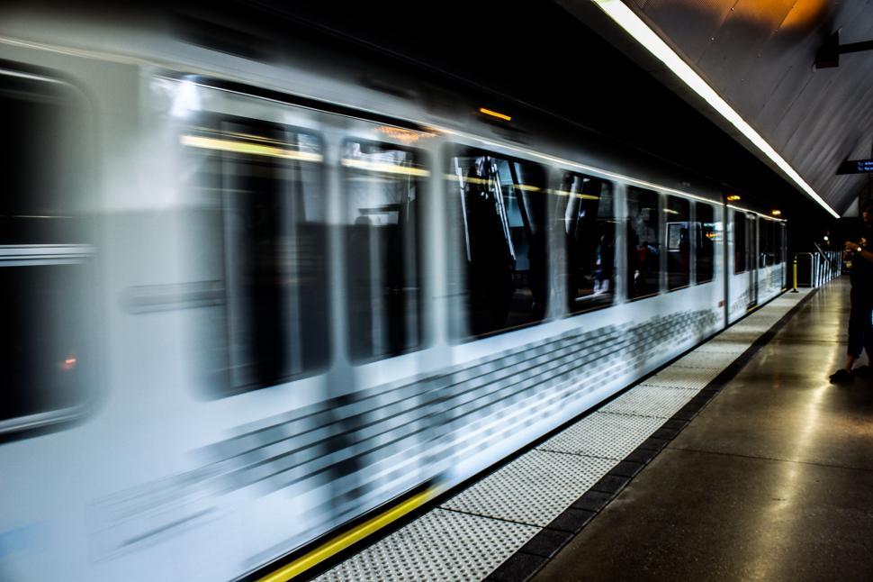Free Image of Subway Train - Speed Effect  