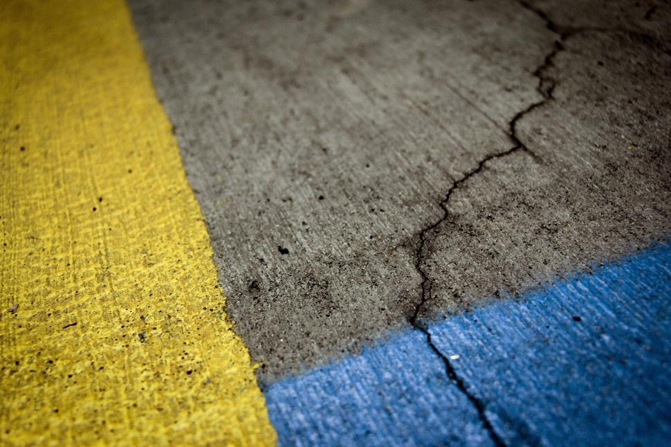 Free Image of Crack and Paint on Road  