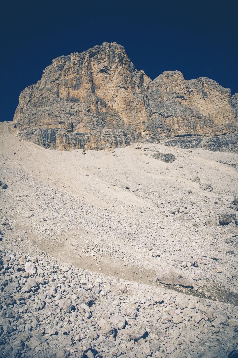 Free Image of Rock Mountain with Sky  