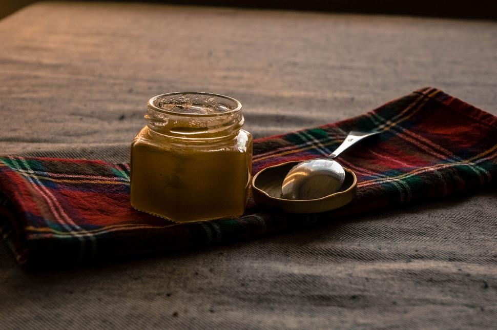 Free Image of Honey and Spoon  