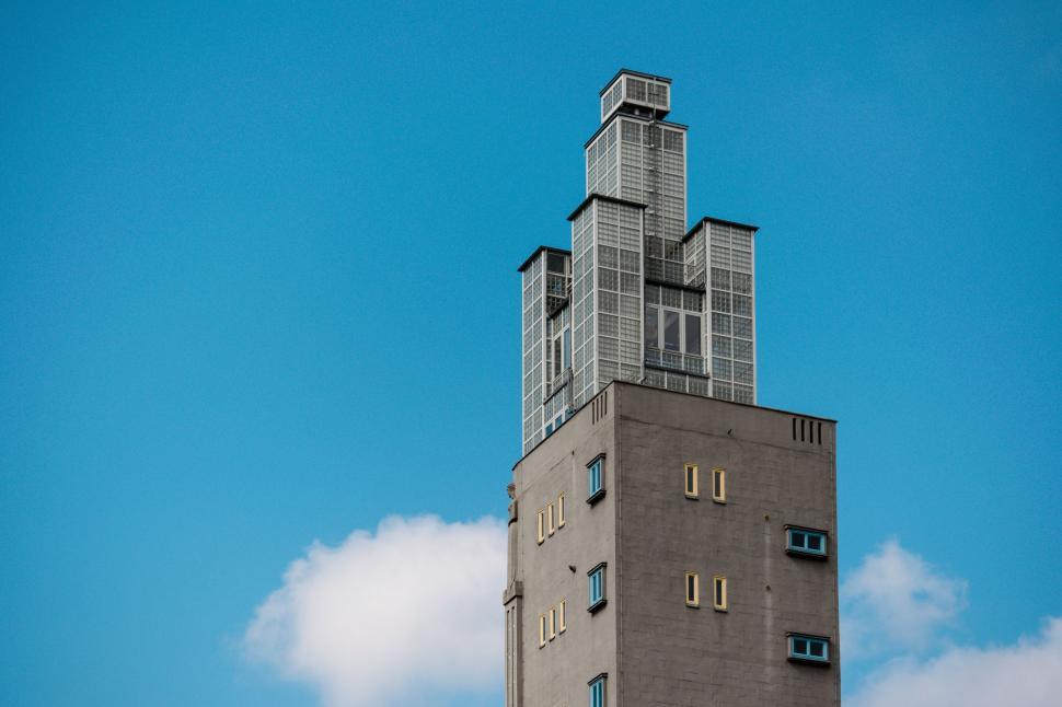 Free Image of Building Tower Against Blue Sky 