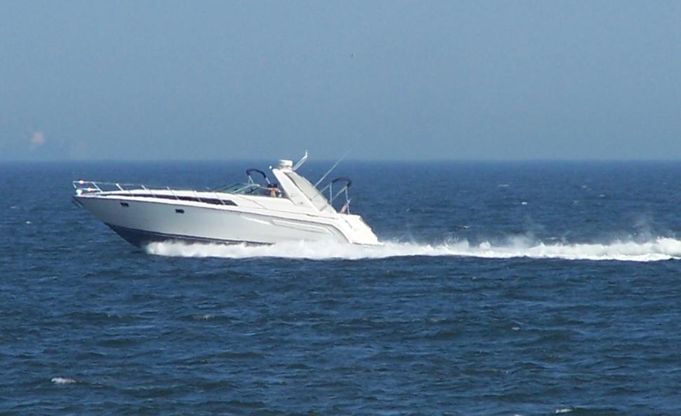 Free Image of Boat Speeding Across Atlantic 