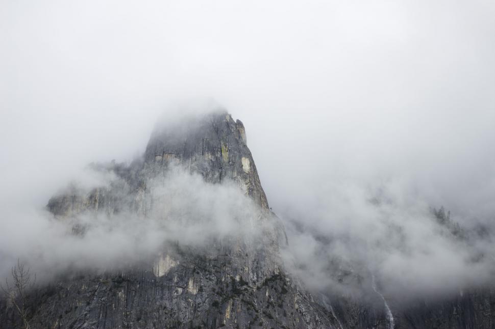 Free Image of Mountain and Fog  