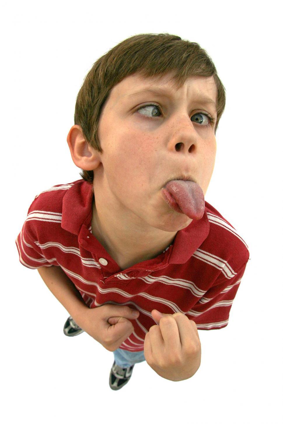 Free Image of Silly face kid 
