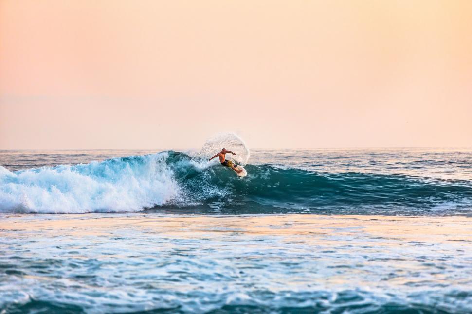 Free Image of Surfing on Beach  