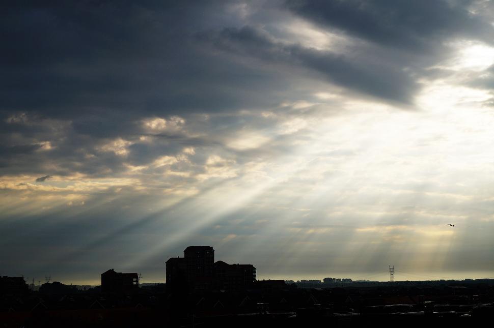 Free Image of Sun rays on Buildings  