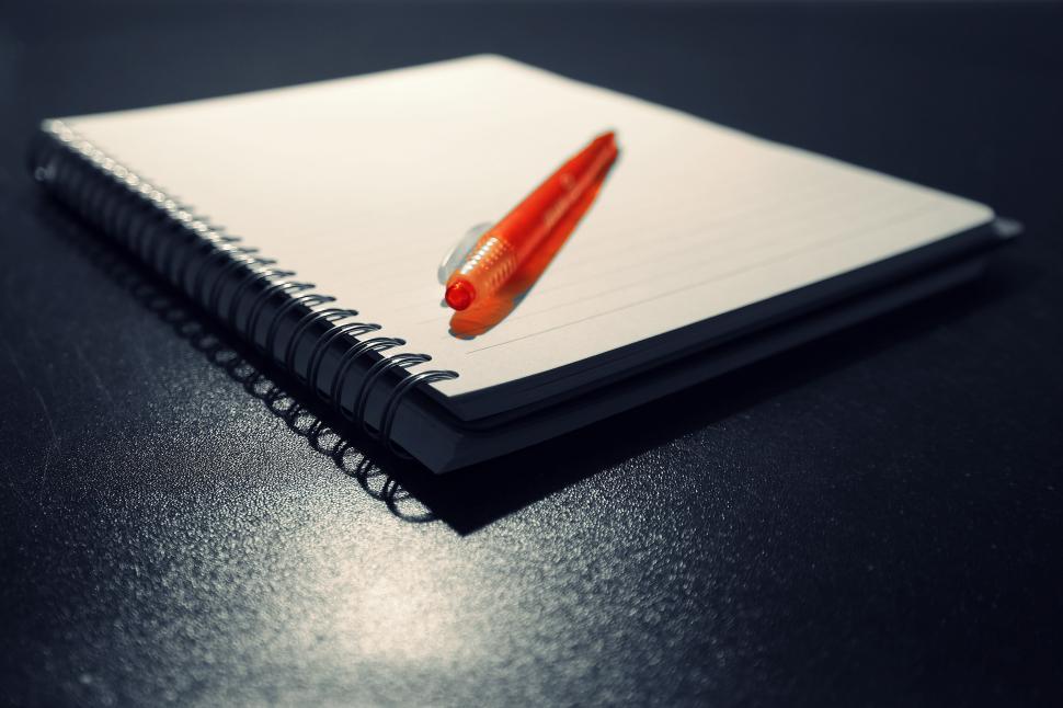 Free Image of Pen and Notepad 