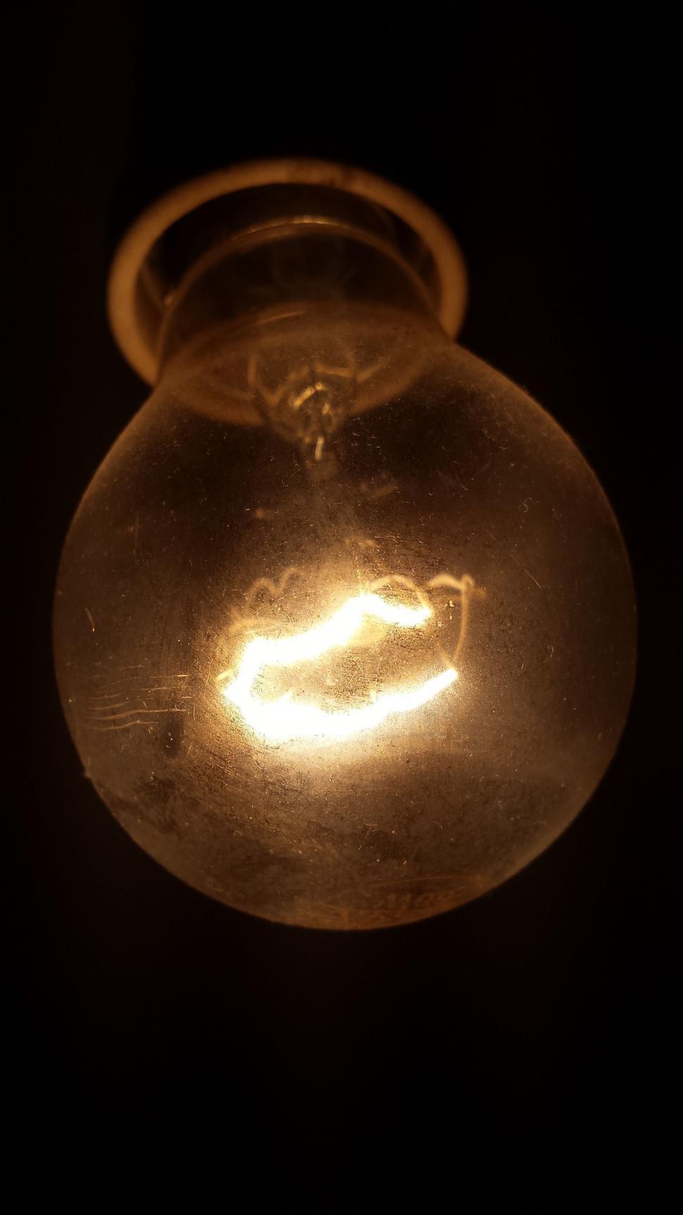 Free Image of Yellow Light Bulb  