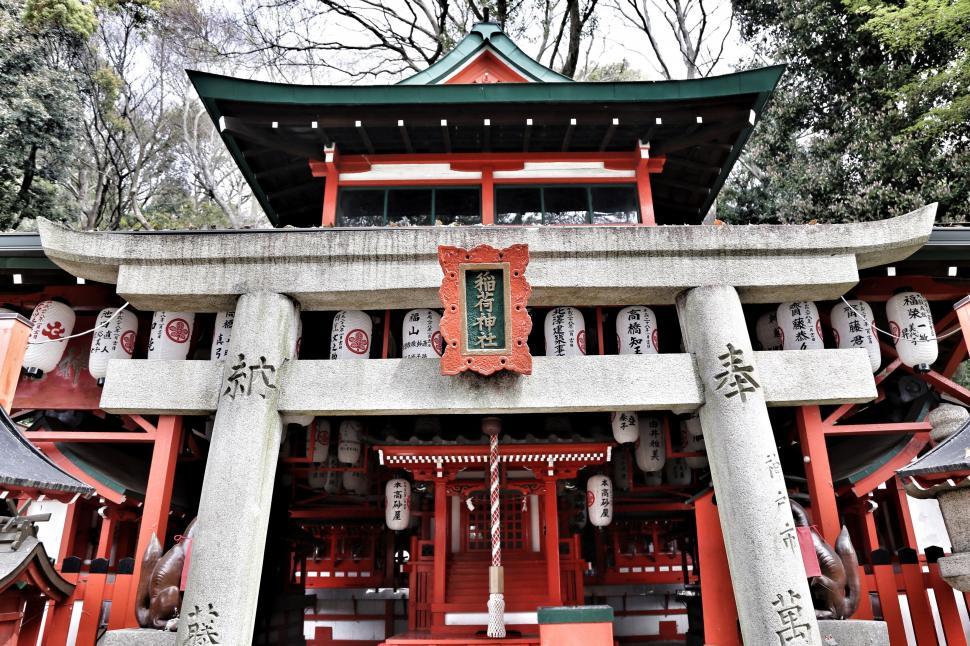 Free Image of Entrance of Buddhist Temple in Japan  