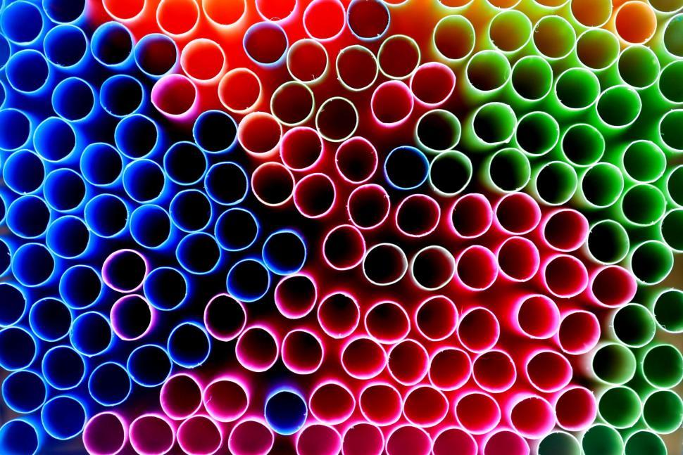 Free Image of Drinking straws 