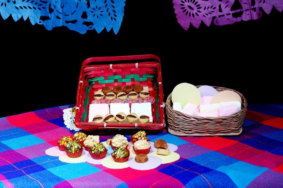 Free Image of Mexican Candies in Basket  