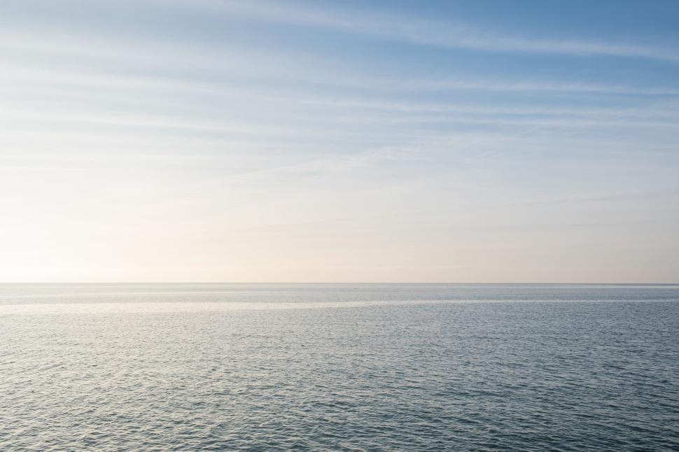 Free Image of Ocean with Sky  