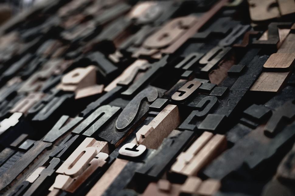 Free Image of Wooden alphabets 