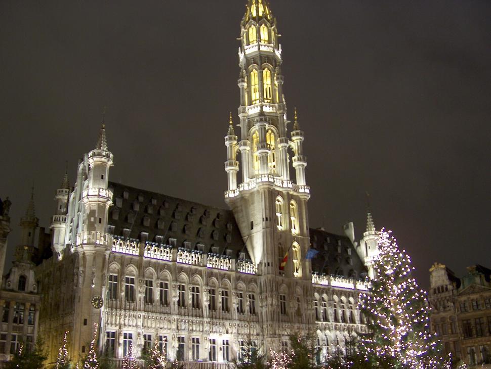 Free Image of Market square in Brussels 