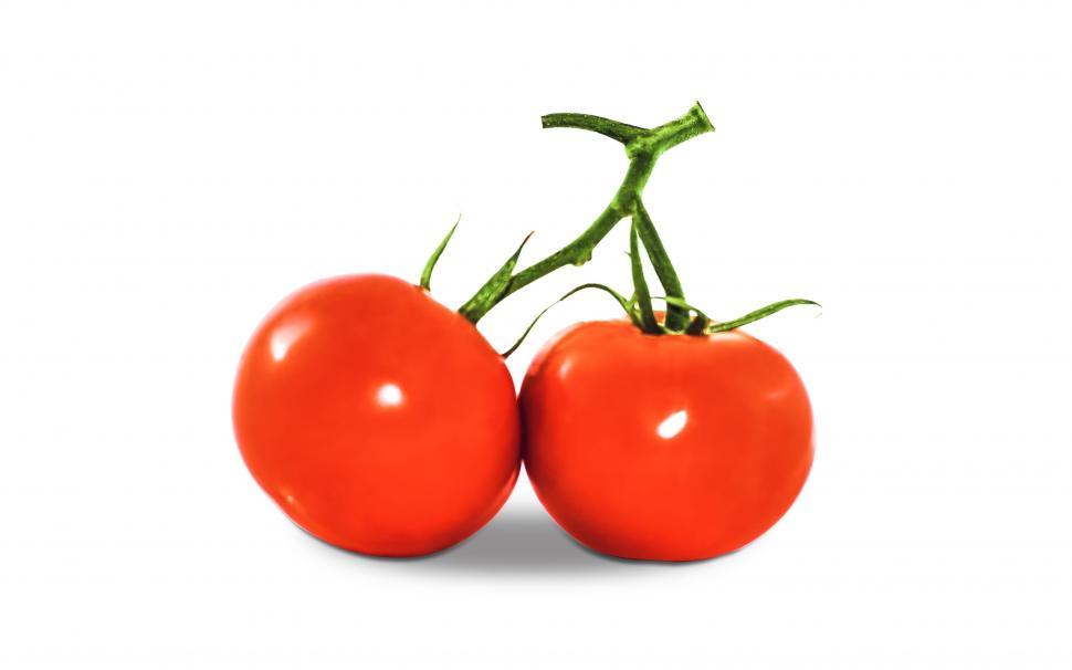 Free Image of Two Red Tomatoes  