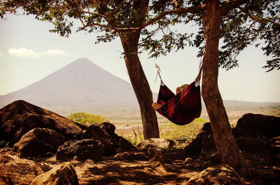 Free Image of Hammock at Volcanic Site 