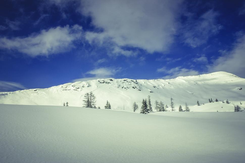 Free Image of Snow Mountains and Sky  