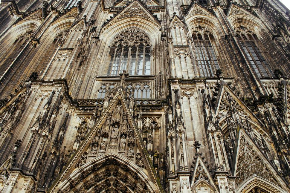 Free Image of Low Angle view of Cologne Cathedral 