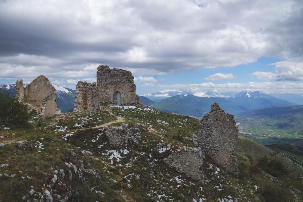 Free Image of Mountain Ruins  