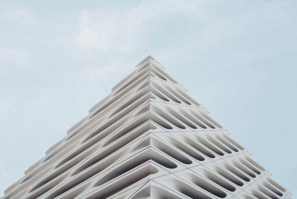 Free Image of White Building From Below  