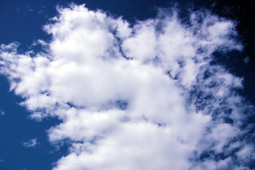 Free Image of White puffy clouds 