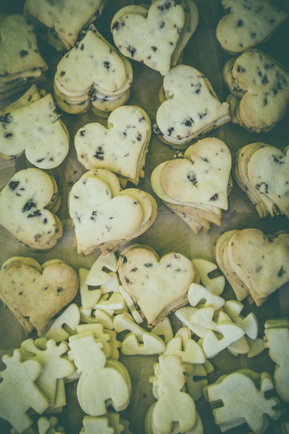 Free Image of Heart Shaped Cookies  