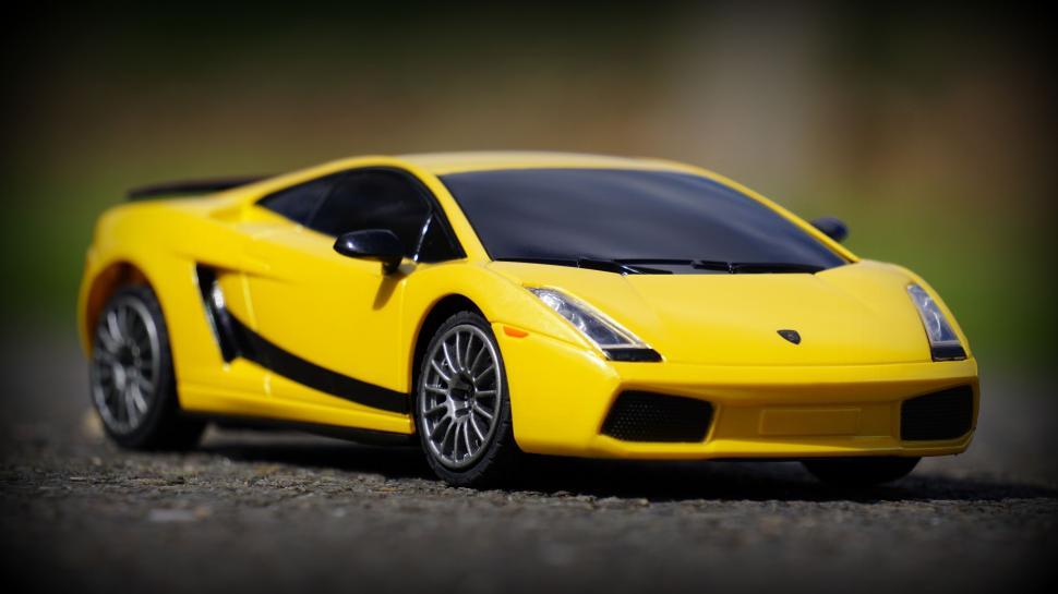 Free Image of Yellow Lamborghini Toy  