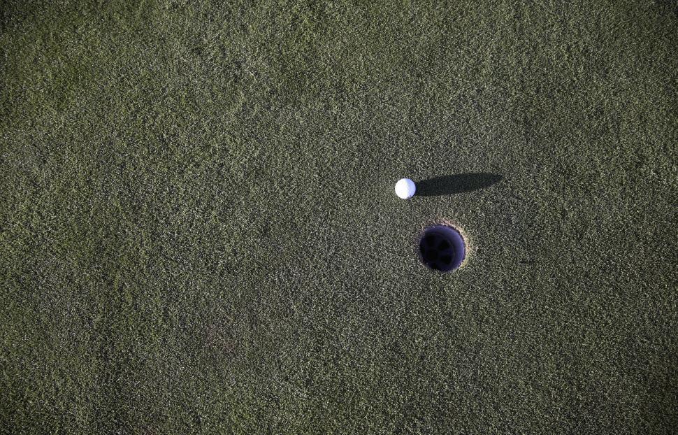 Free Image of Golf ball and hole 