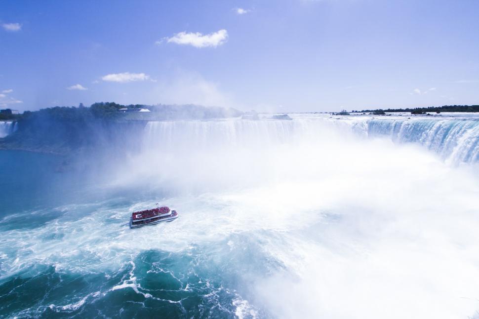 Free Image of Niagara Falls and Boat  