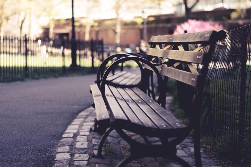 Free Image of Empty Benches  