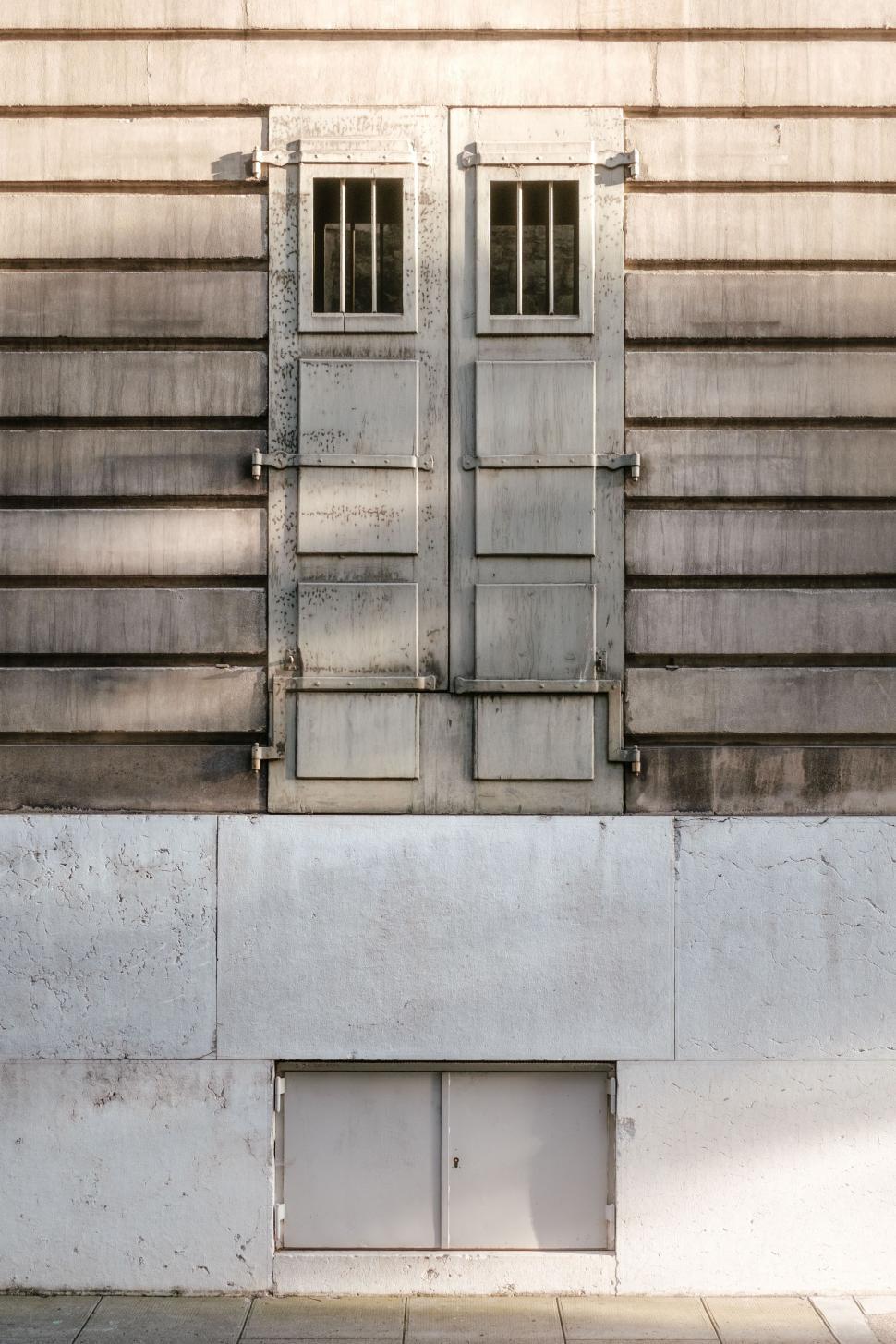 Free Image of Concrete Wall and Doors  