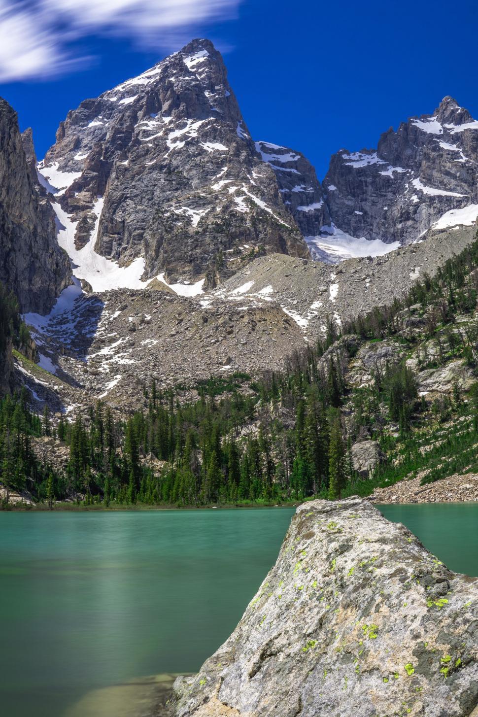 Free Image of Snow mountains and Lake  