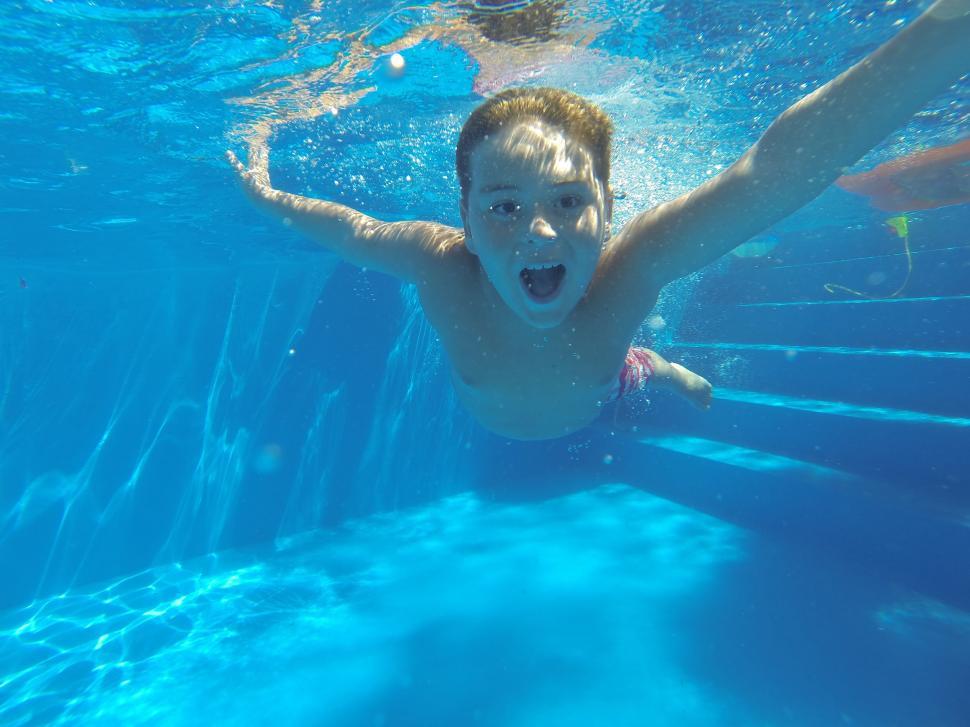 Free Image of Boy in Swimming Pool  