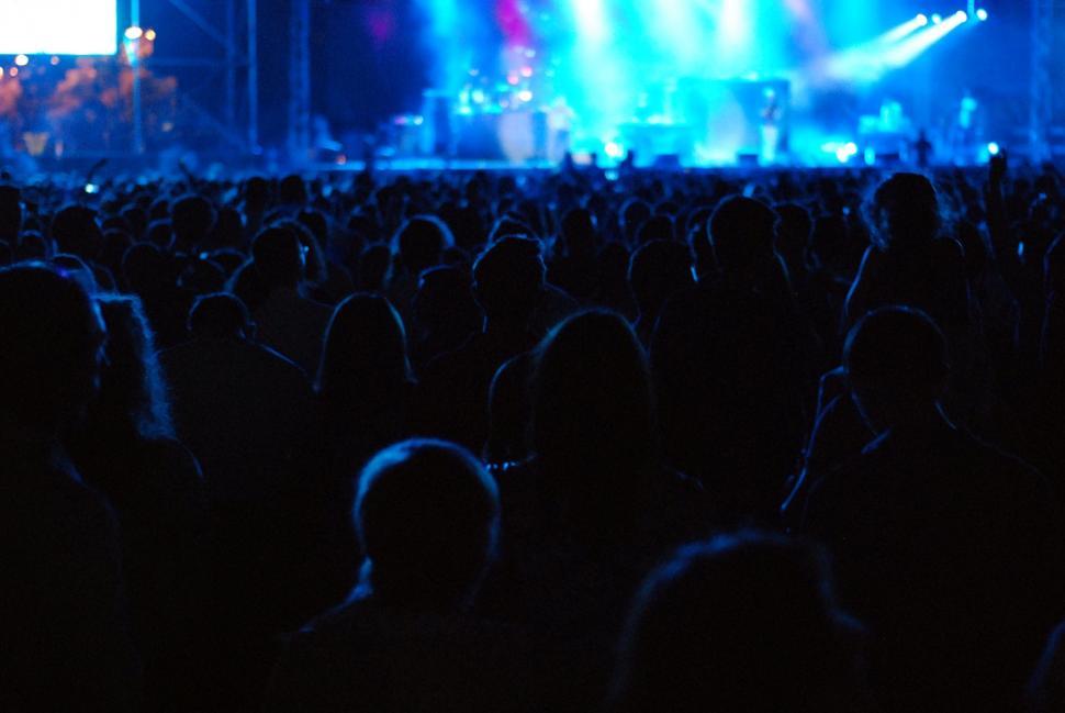 Free Image of Crowd at music concert  
