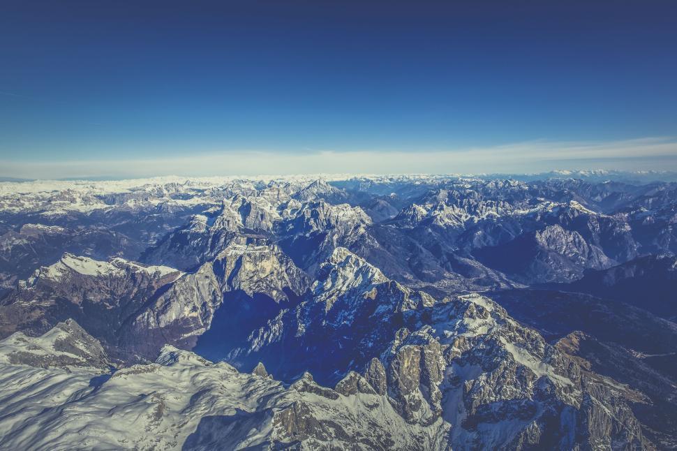 Free Image of Mountains from Above  