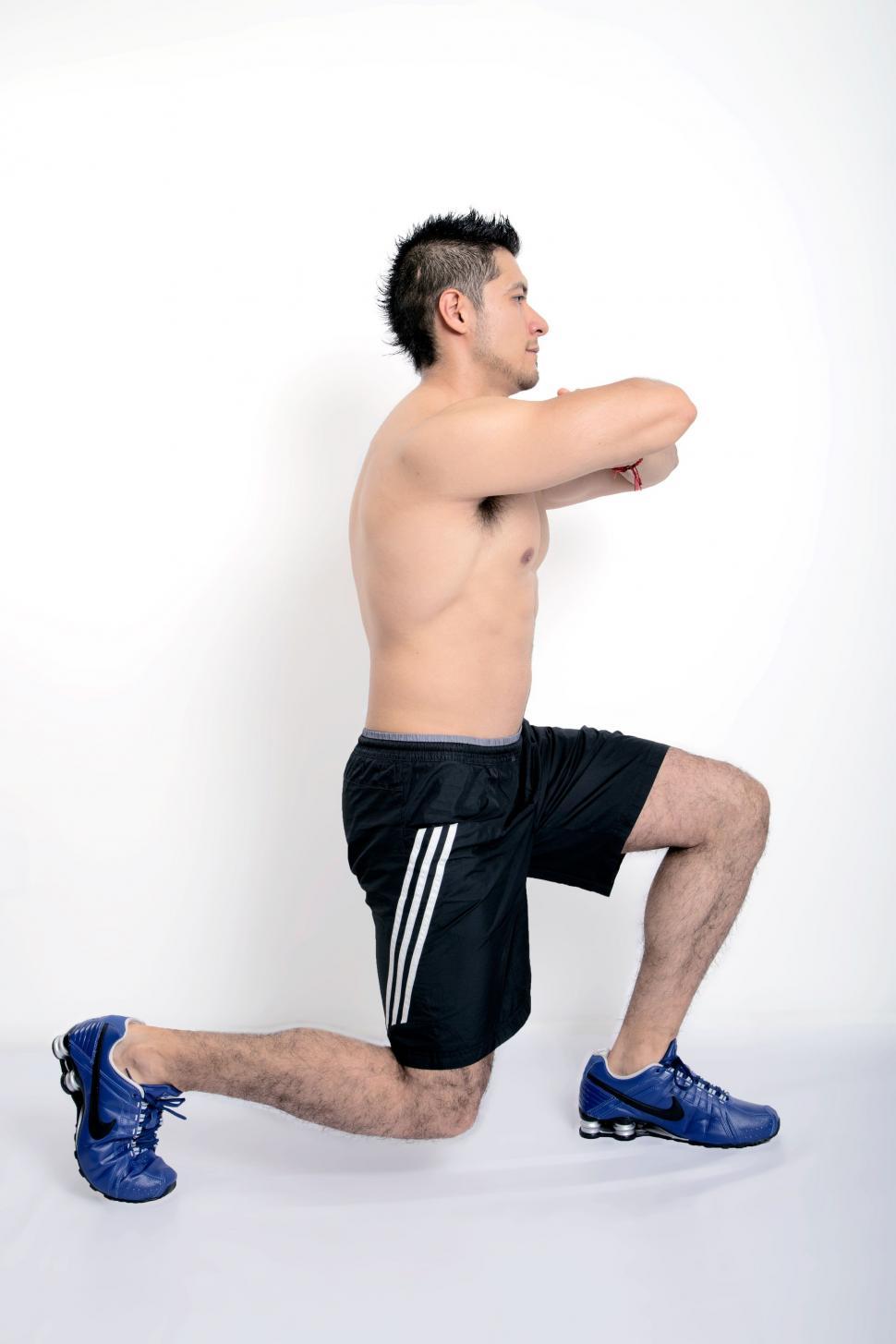 Free Image of Man Doing Stretching Exercise 