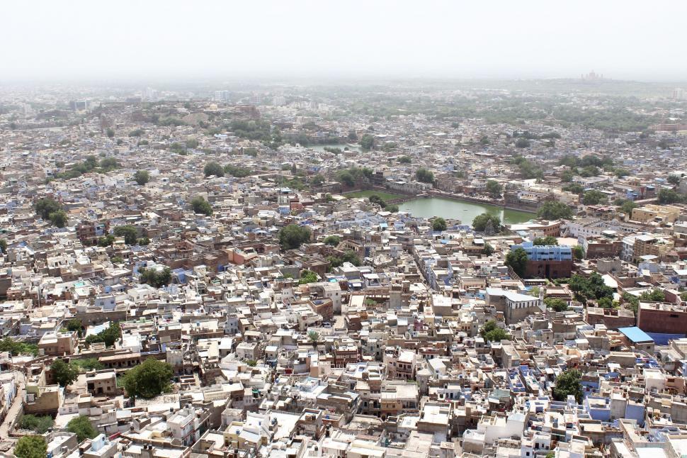 Free Image of Jodhpur City From Above  