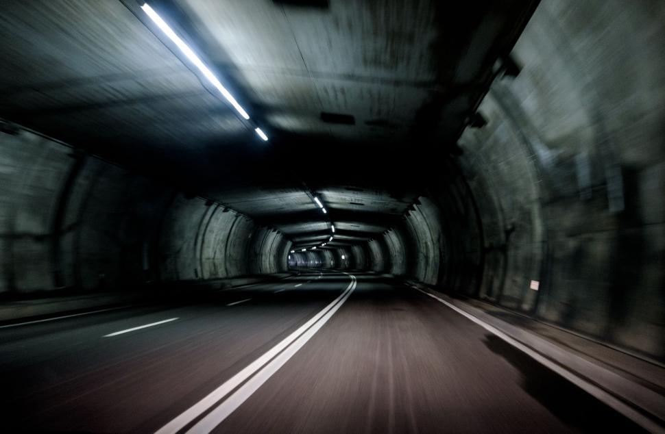 Free Image of Empty Tunnel Road  