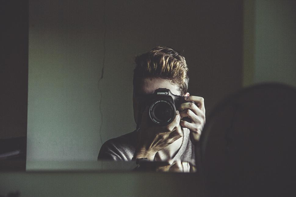 Free Image of Photographer in Mirror  