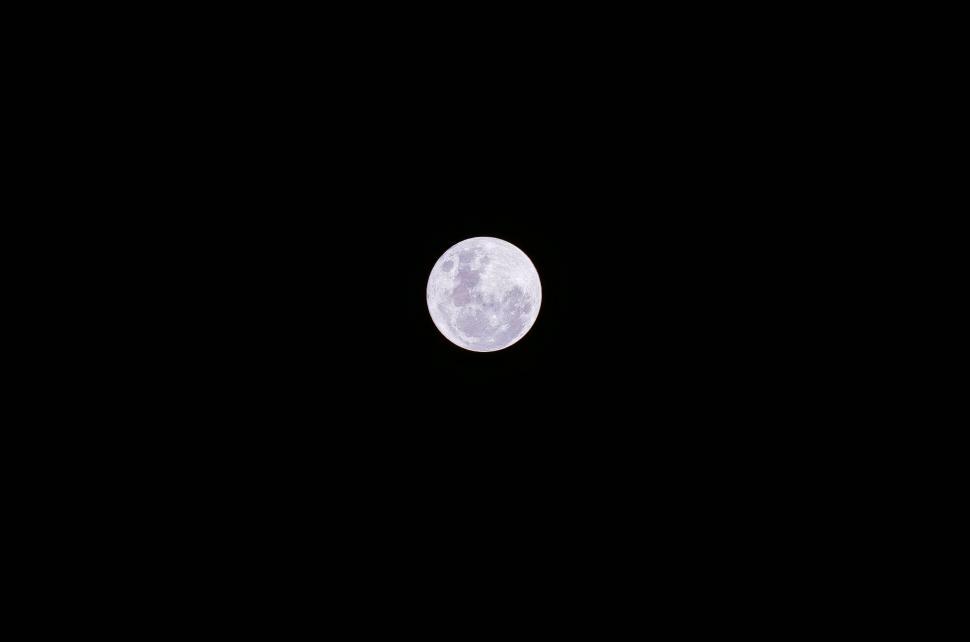 Free Image of Full Moon at Night  