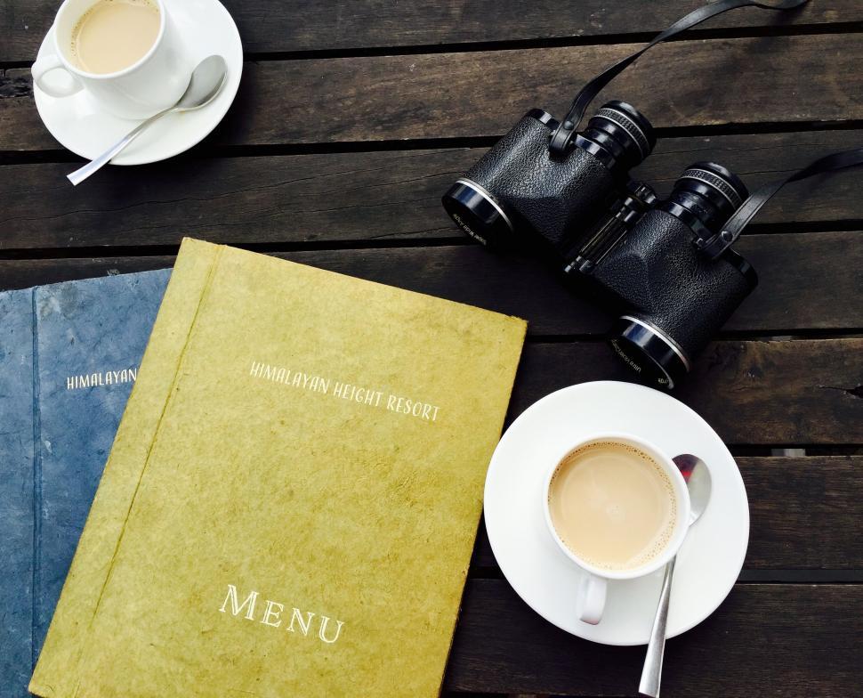 Free Image of Menu Card and Cup of Tea  