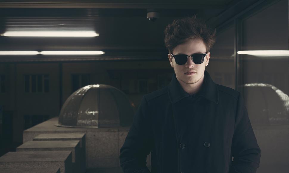 Free Image of Man in Black coat and Black Sunglasses  